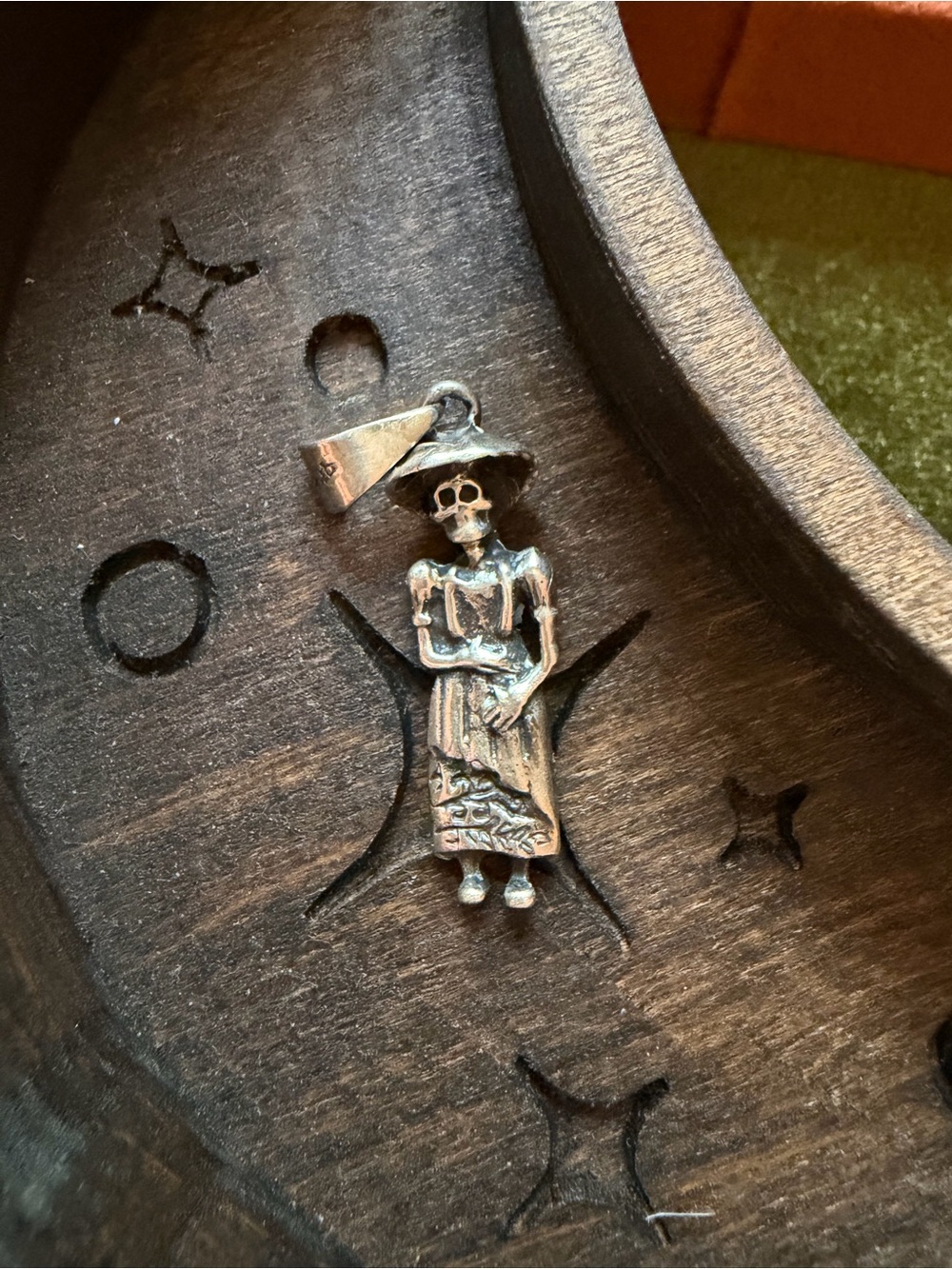 Sterling Silver Skeleton Women Pendant